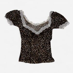Kimchi Blue Leopard Lace Top